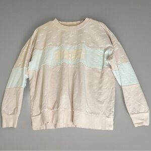 Puma Crew Neck Pink Pullover Sweatshirt Women’s Size Large Athleisure Sporty